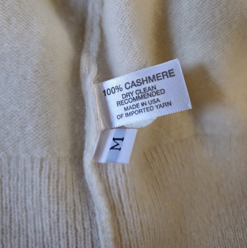 Margaret O'Leary 100% Cashmere Cardigan Size M - Picture 8 of 8